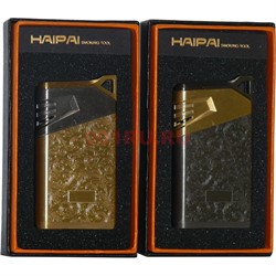 Зажигалка газовая Haipai «откидная турбо с узорами» - фото 142383