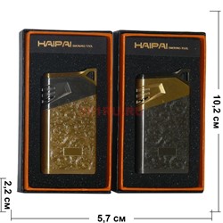 Зажигалка газовая Haipai «откидная турбо с узорами» - фото 142384