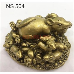 Крыса с животными восточного гороскопа (NS-504) из полистоуна - фото 143253