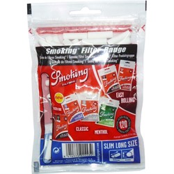 Фильтры для самокруток Smoking 100 шт Slim Long Size 6 мм - фото 144926