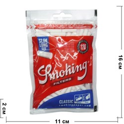 Фильтры для самокруток Smoking 100 шт Slim Long Size 6 мм - фото 144927