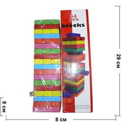 Настольная игра "Башня" (Tower) из натурального дерева - фото 145181