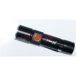 Фонарь металлический BL-616 с зумом на аккумуляторе - фото 146776
