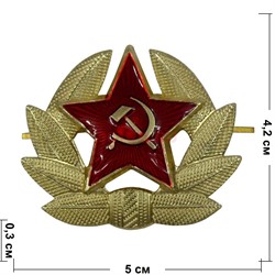 Значок металлический «звезда кокарда» - фото 147030