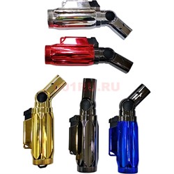 Горелка газовая Torch Lighter BS-106 металлическая 5 цветов - фото 147080