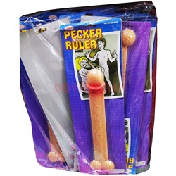 Прикол линейка член Pecker Ruler - фото 147158