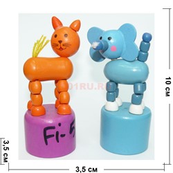 Игрушки (Fi-51) деревянные 12 шт/упаковка - фото 147512