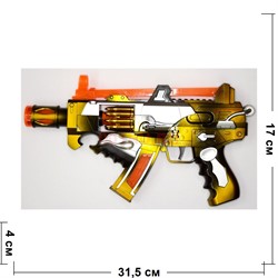 Автомат игрушечный (№3801) 32 см свет звук - фото 147786