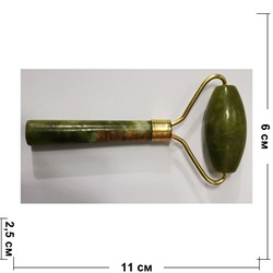 Массажер натуральный нефрит валик гладкий (без коробочки) - фото 149488