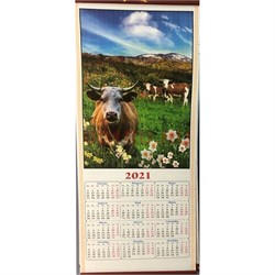 Календарь из рисовой бумаги Бык Символ 2021 года - фото 153398