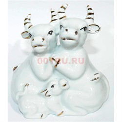 Фигурки Бык (KL-3034) из фарфора Символ 2021 года 120 шт/кор - фото 153723