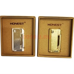 Зажигалка бензиновая Honest металлическая 2 цвета - фото 153926