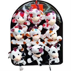 Магнит мягкая игрушка Быки Коровки 48 шт/уп символ 2021 года - фото 154387