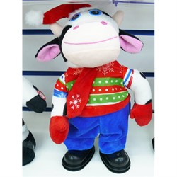 Музыкальная мягкая игрушка (AZ-8510) Бык Символ 2021 года - фото 155853