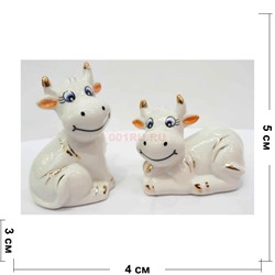 Пара фигурок 2 шт Быки (N531) Символ 2021 года - фото 156460