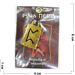 Руна Перт металлическая борьба и знание - фото 156749