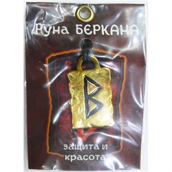 Руна Беркана металлическая защита и красота - фото 156758