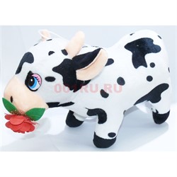 Мягкая игрушка Бык с розой Символ 2021 года 12 шт/уп - фото 157200