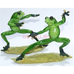 Фигурка лягушки (KL-752) из полистоуна - фото 157311