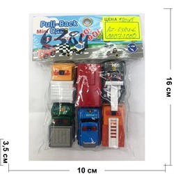 Игрушечные машинки (AZ-6384-6) Pull-Back Cars 6 шт/уп - фото 157404