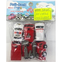 Игрушечные машинки (AZ-6387-6) Pull-Back Cars 6 шт/уп - фото 157405