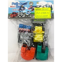 Игрушечные машинки (AZ-6382-4) Pull-Back Cars 6 шт/уп - фото 157407