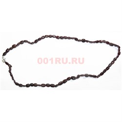 Бусы 42 шт из граната 45 см - фото 158137