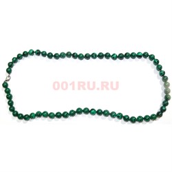 Бусы 6 мм из малахита 46 см - фото 158492