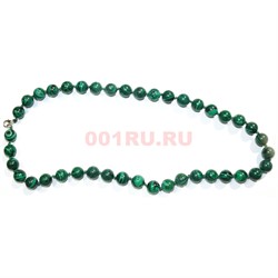 Бусы 14 мм из малахита 46 см - фото 158500