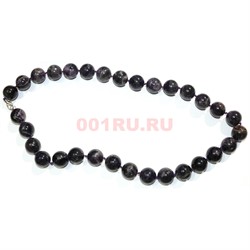 Бусы 16 мм из аметиста 46 см - фото 158524