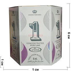 Арабские масляные духи Al-Rehab 6 мл «№ 1» без спирта 6 шт/уп - фото 159577