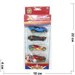 Набор машинок Alloy Car 4 шт/уп - фото 159749