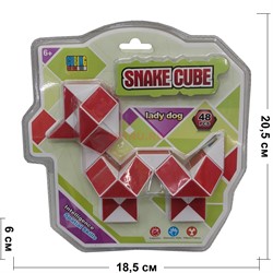 Змейка кубик 48 сегментов Lady Dog Snake Cube - фото 159844