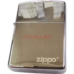 Зажигалка бензиновая чистая с надписью Zippo под гравировку - фото 162385