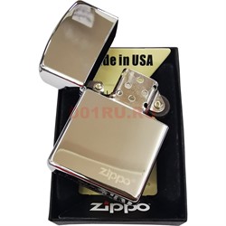 Зажигалка бензиновая чистая с надписью Zippo под гравировку - фото 162386
