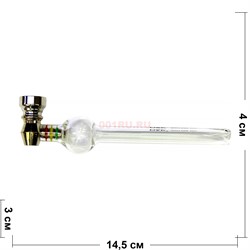 Трубка стеклянная D&K glass pipe 8443 - фото 162424