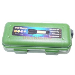 Фонарик с USB водонепроницаемый 13 см большой - фото 162536