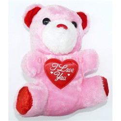 Мягкая игрушка мишка I love you 18 см - фото 162572