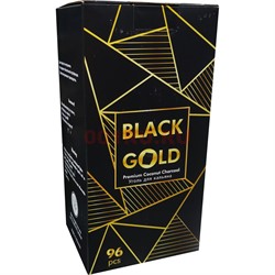 Уголь для кальяна кокосовый Black Gold 22 мм 96 кубиков 1 кг - фото 163189