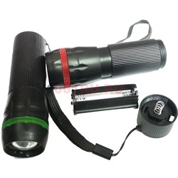 Фонарик LED с зумом на 1 ААА батарейку 24 шт/уп - фото 164257