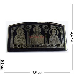 Иконка в автомобиль из обсидиана 4,4 см - фото 164314