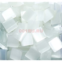 Кабошоны 14x14 квадратные из белого кошачьго глаза - фото 165798
