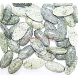 Кабошоны 15x30 вытянутый овал из змеевика - фото 165878
