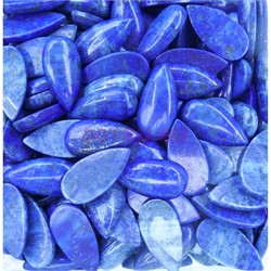 Кабошоны 15x30 капля из синего лазурита - фото 165882