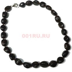 Бусы 45 см гранат галтовка - фото 167303