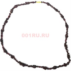 Бусы 60 см из крошки граната (Индия) - фото 167309