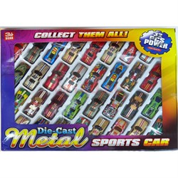 Набор игрушечных машинок 32 шт Die-Cast Metal - фото 167994