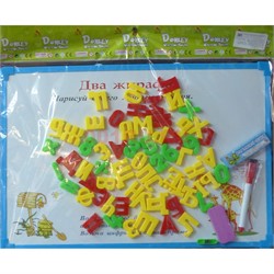 Набор магнитная доска для рисования с буквами Donkey Writing Board 26 см - фото 168123