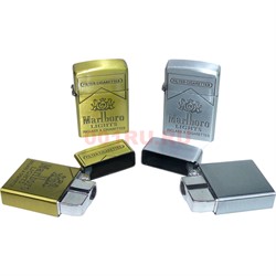 Зажигалка газовая турбо откидная Marlboro 2 цвета - фото 169665