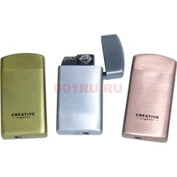 Зажигалка газовая турбо Creative 3 цвета - фото 169670